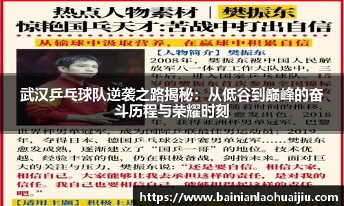 武汉乒乓球队逆袭之路揭秘：从低谷到巅峰的奋斗历程与荣耀时刻